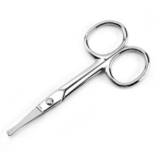 Hair eyebrows stainless steel scissors cutting tools round head nose hair beauty scissors